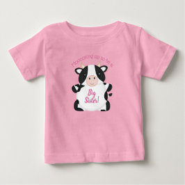Cow Baby Shower Farm Rosa Girl Girl T Shirt