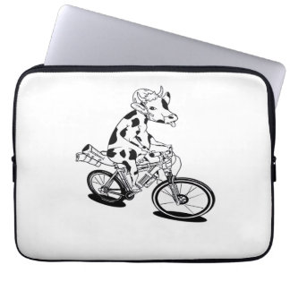 Cow Bikepacking Classic T-Shirt Laptop Fodral