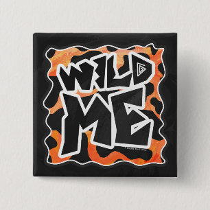 Cow Black and Orange Vild me Knapp
