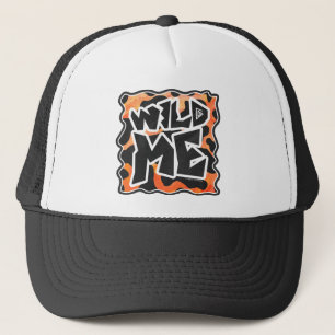 Cow Black and Orange Vild me Truckerkeps