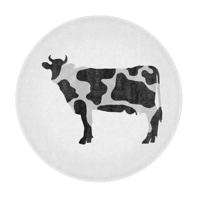Cow Black and White Silhouette (Framsidan)