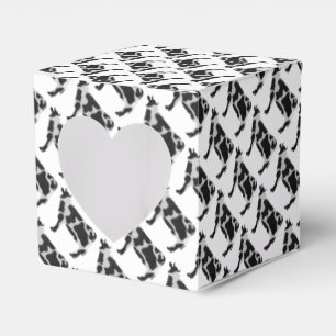 Cow Black and White Silhouette Presentaskar