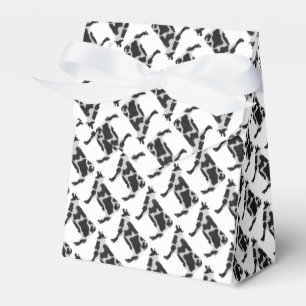 Cow Black and White Silhouette Presentaskar