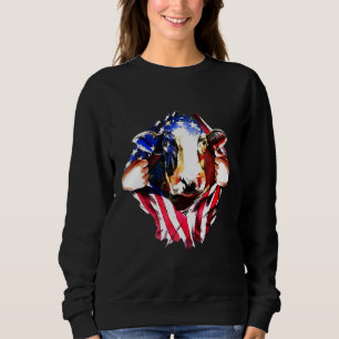 Cow Blood Inside Me USA flagga T Shirt