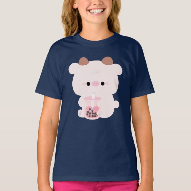 Cow Boba T Shirt (Framsida)