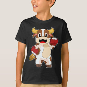 Cow Boxer Boxning handskar Boxning T Shirt