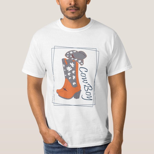 Cow boy t shirt (Framsida)