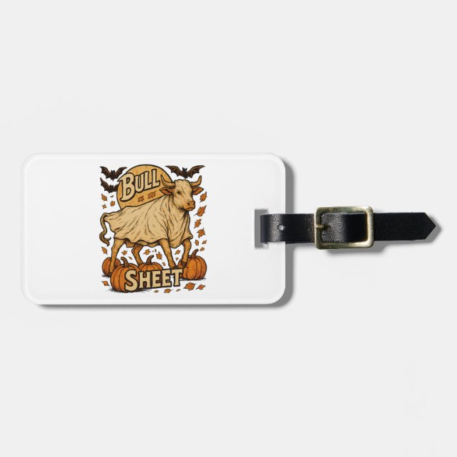 Cow Bull Lakan Halloween Bagagebricka (Horisontell Framsida)