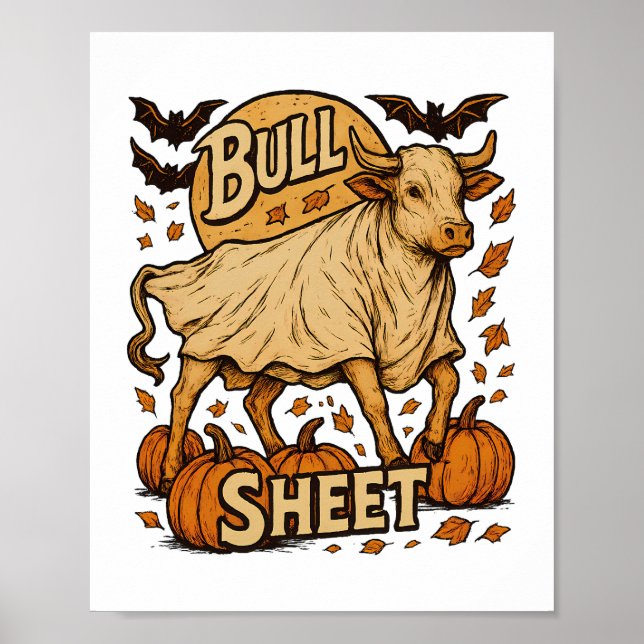 Cow Bull Lakan Halloween Poster (Framsidan)