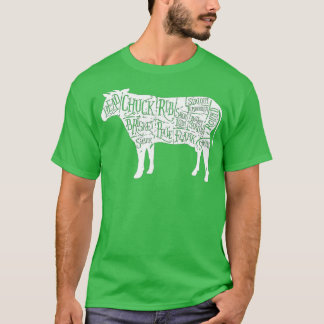 Cow Butcher s - Beef Cuts Diagram T Shirt