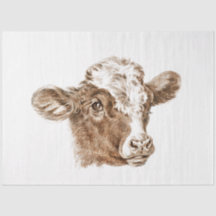 Cow Calf Ephemera Decoupage-Vintage-grupp