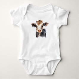 Cow Calf för Cute Adsible Baby T Shirt
