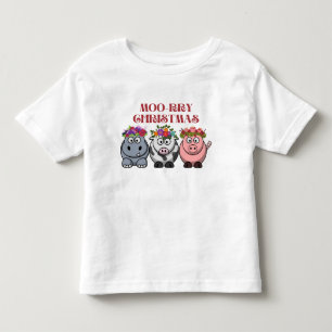 COW CHRISTMAS GOD JUL JULAFTON T SHIRT