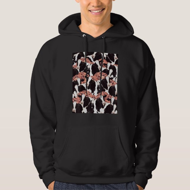 Cow Cookie Crazy Collage Hoodie (Framsida)
