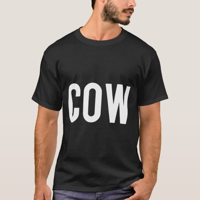 Cow-Coola Moo Animal Fläkt Funny Billigt Tee (Framsida)