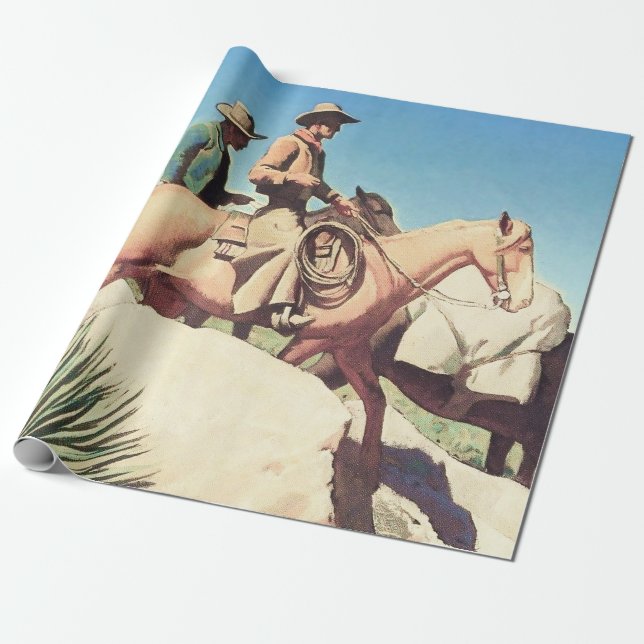 ”Cow Country” av Maynard Dixon Presentpapper (Utrullad)