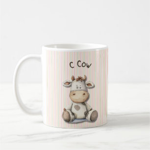 Cow: Cute Kids' Mugg med lekande konddesign