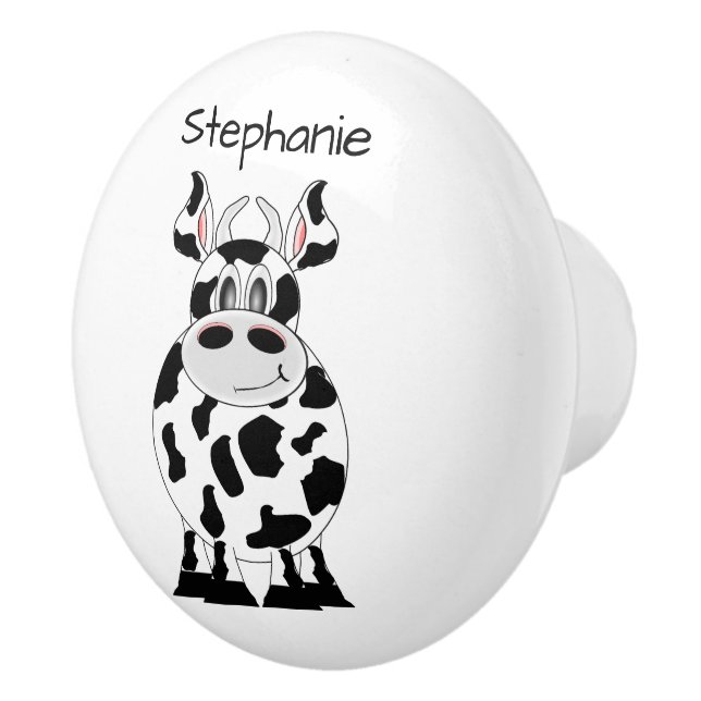 Cow Design Personalised Knopp (Höger)