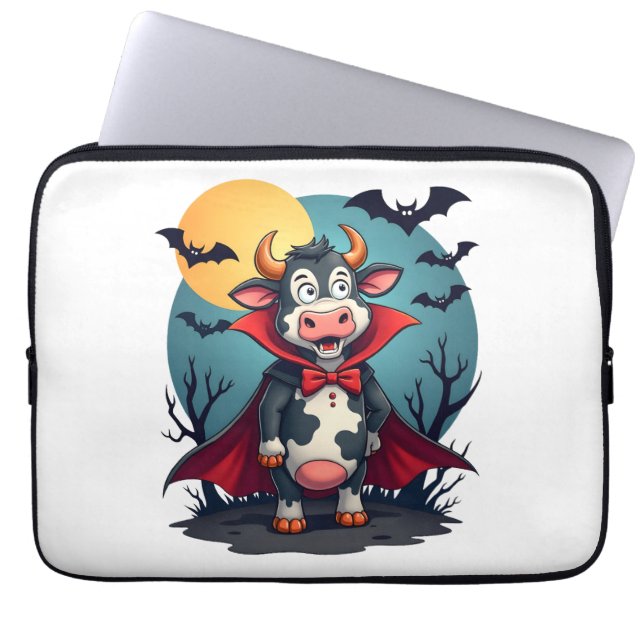 Cow Dracula Rises Laptop Fodral (Framsidan)