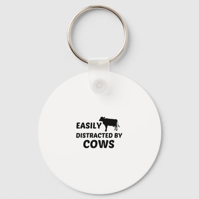 COW EASILY DISTRACTED NYCKELRING (Framsida)