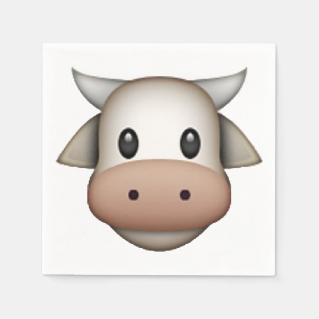 Cow - Emoji Pappersservett (Framsidan)