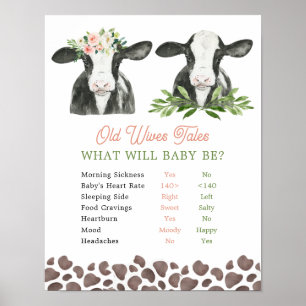 Cow Farm Gender avslöjar gamla fruar Tales Poster