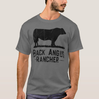 Cow Farmer Black Angus Rancher T Shirt