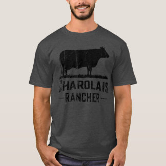 Cow Farmer - Charolais Rancher  T Shirt