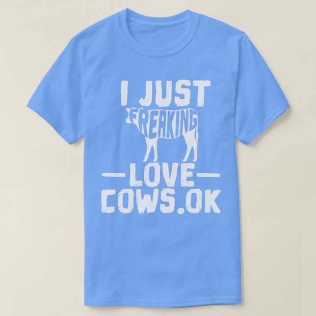 Cow Farmer Cow Älskare T Shirt (Design framsida)