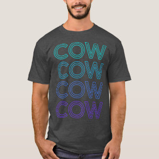 Cow Farmer Farm Farmer Retro T Shirt