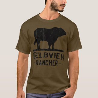 Cow Farmer Gelbvieh Rancher T Shirt