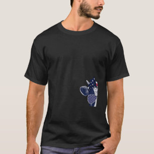 Cow Farmer Moorica Heifer US Flagga 2 juli 4:e pat T Shirt