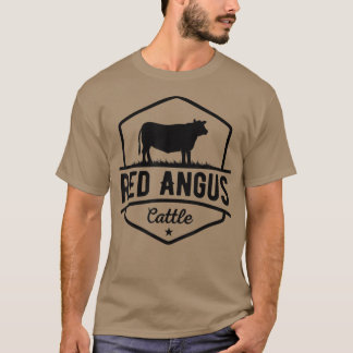 Cow Farmer Red Angus Cattle T Shirt