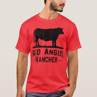 Cow Farmer Red Angus Rancher T Shirt