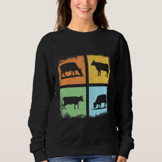 Cow Farmer Retro Vintage Stil Cow Owner T Shirt