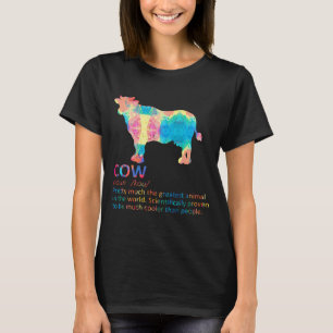 Cow Funny Definition Mjölk Dairy Cattle Farmer - P T Shirt