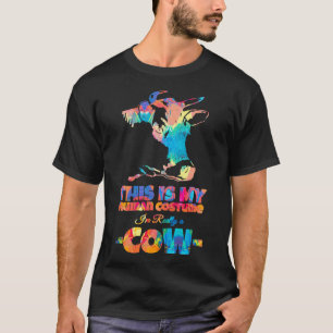 Cow Funny Human Costume Cute Cows Animal Farmer - T Shirt