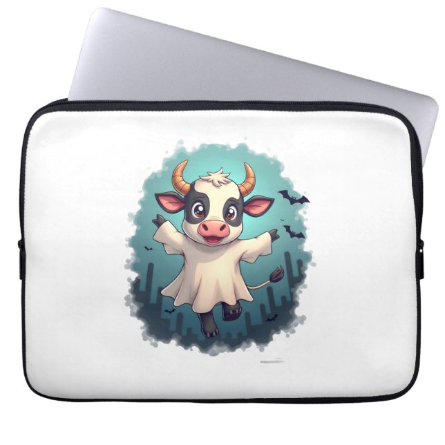 Cow Ghost Boo-levard Laptop Fodral (Framsidan)