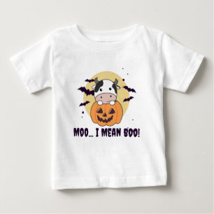 Cow Ghost Cute Kawaii Halloween Moo I Elak Boo T Shirt