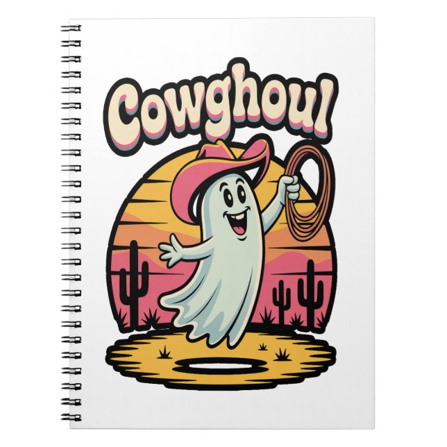 Cow Ghoul Halloween Spooky Anteckningsbok (Framsidan)