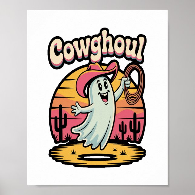 Cow Ghoul Halloween Spooky Poster (Framsidan)