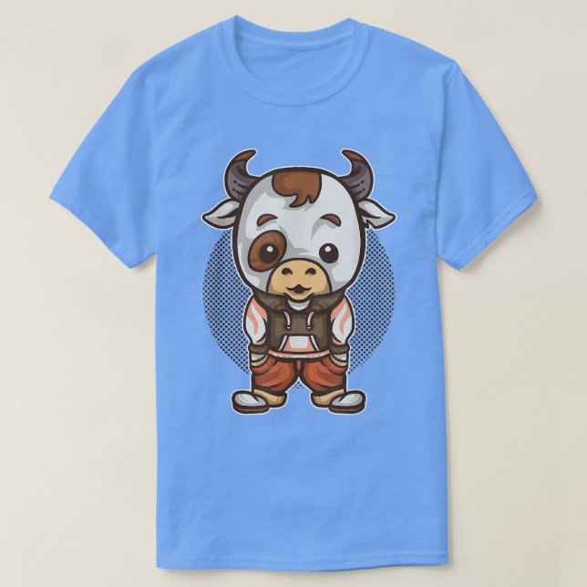 Cow Gift För barn Udder Farmer T-Shirt (Design framsida)