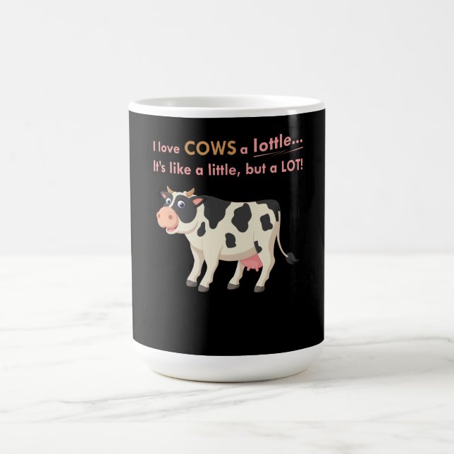 Cow Gift | I Kärlek Kor A lott Magisk Mugg (Center)