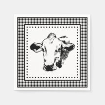 Cow Gingham Farmhouse