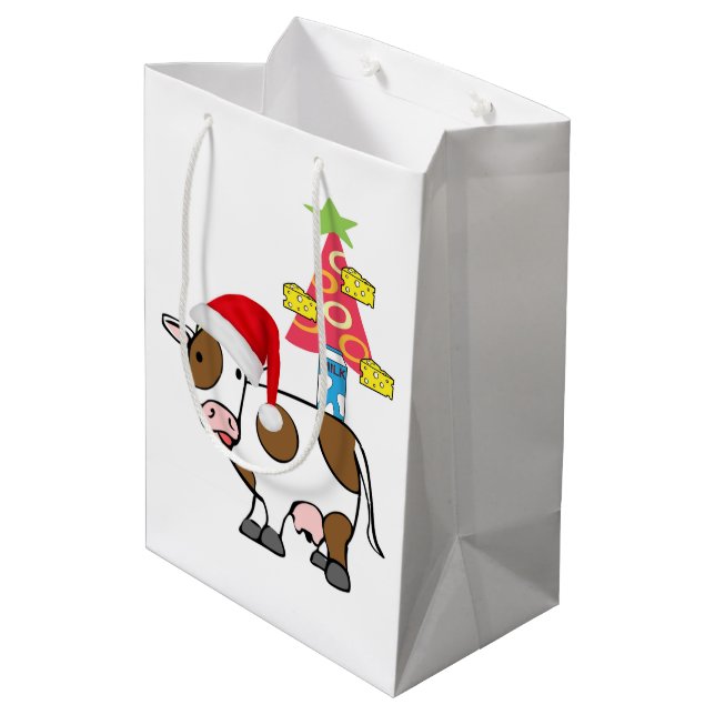 Cow God jul Gift Bags Land (Baksidan Vinklad)