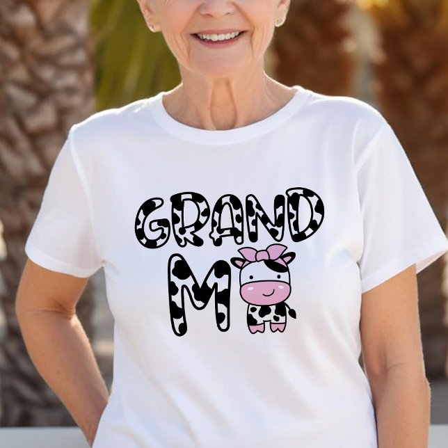 Cow Grandma Grandmor Matching T-Shirt (Skapare uppladdad)