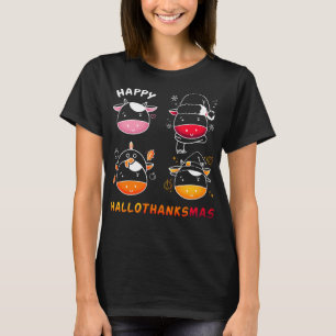 Cow Hallothanksmas Happy halloween Cow Älskare T Shirt