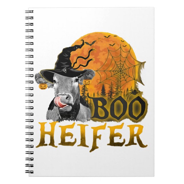 Cow Halloween Anteckningsbok (Framsidan)