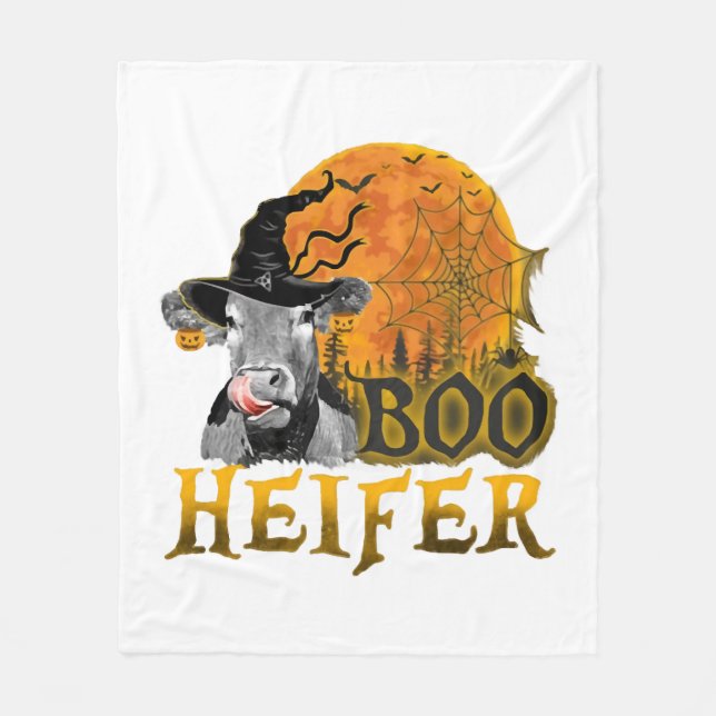 Cow Halloween Fleecefilt (Framsidan)