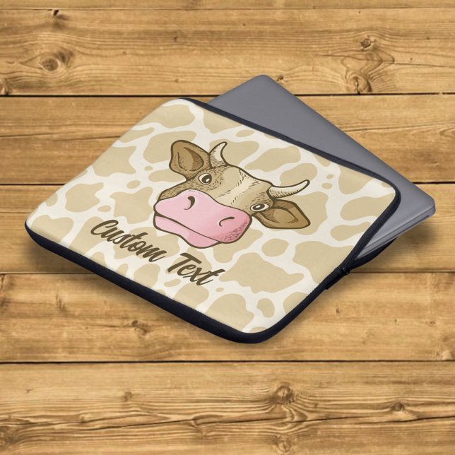 Cow Head Laptop sleeve (Skapare uppladdad)